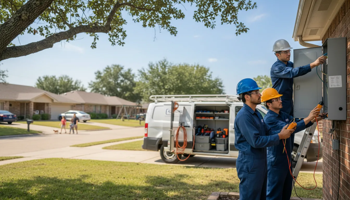 Certified electrician providing emergency electrical services in Manley, NE